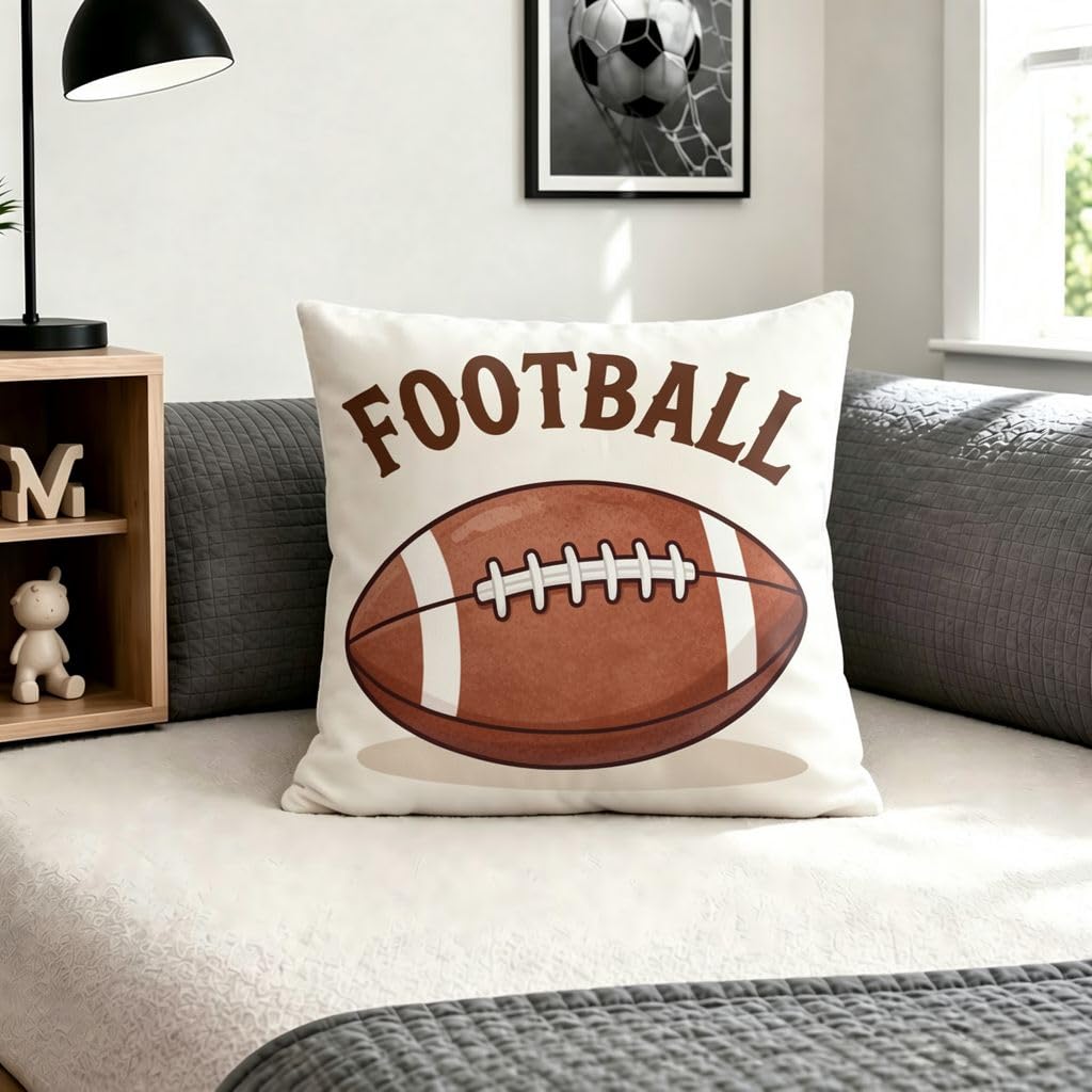 American Football Boho Pillow Covers -16x16