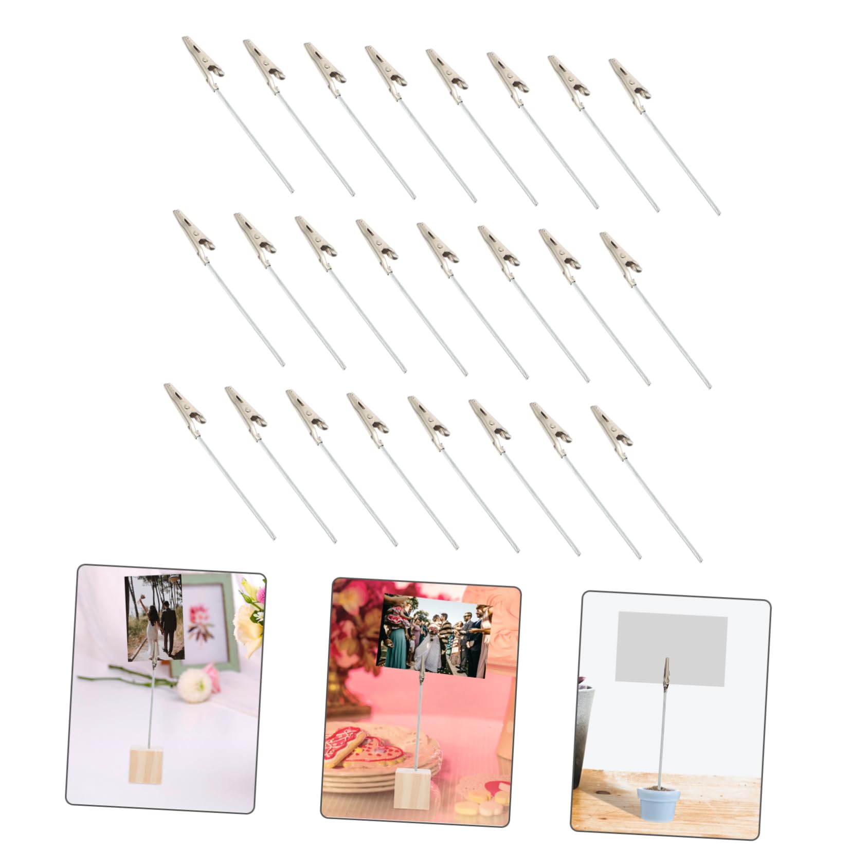 2 Set Clip Metalliche Fermacarte Clip Per Foto Per Note E Messaggi Design Metallo Adatte Per Diy E Decorazioni 100 Pezzi*2