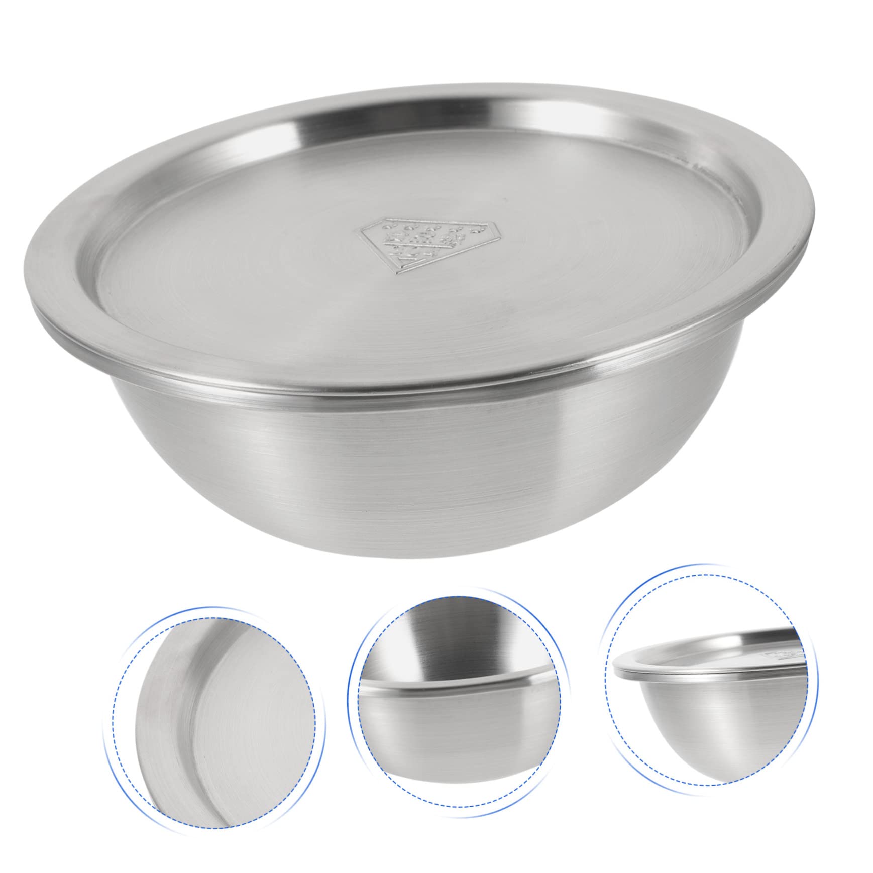 OSALADI 1 Set Di Insalatiera In Acciaio Inox Ciotole Con Coperchio Set Da Forno Insalatiere Con Coperchi 464454