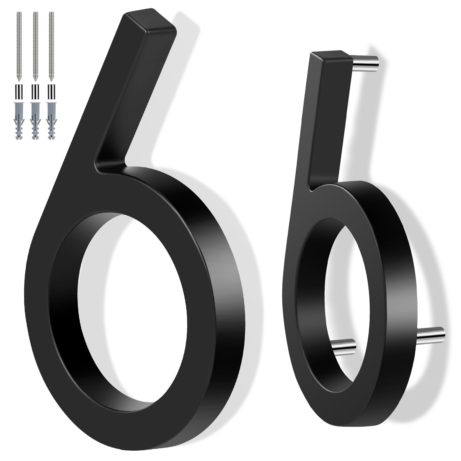 Amazon.com: 6 Inch Floating House Number Metal Modern Anti-Rust