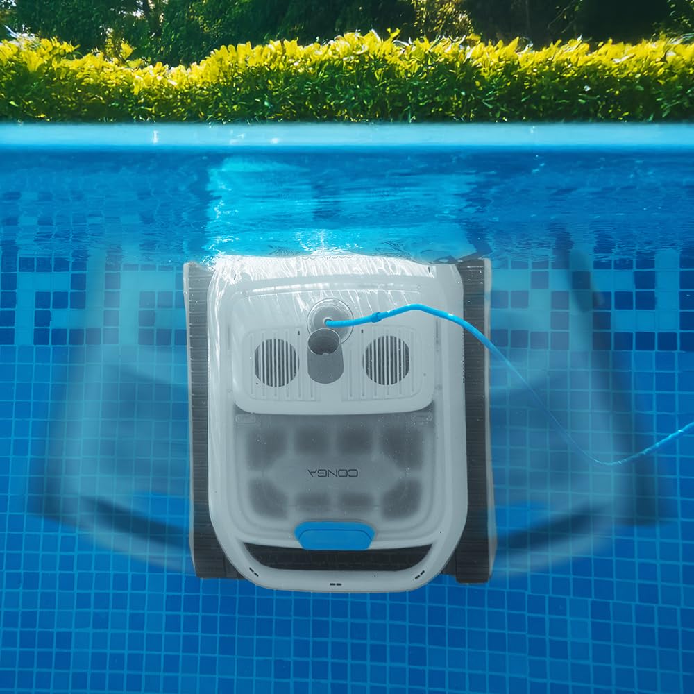 Cecotec Robot detergente per sfondi, pareti, linea di galleggiamento e superficie conga Pooldroid 10000 TotalClean AquaSkater. 300 m2, pulizia ordinata, autonomia 150 minuti, capacità 4 l, app e