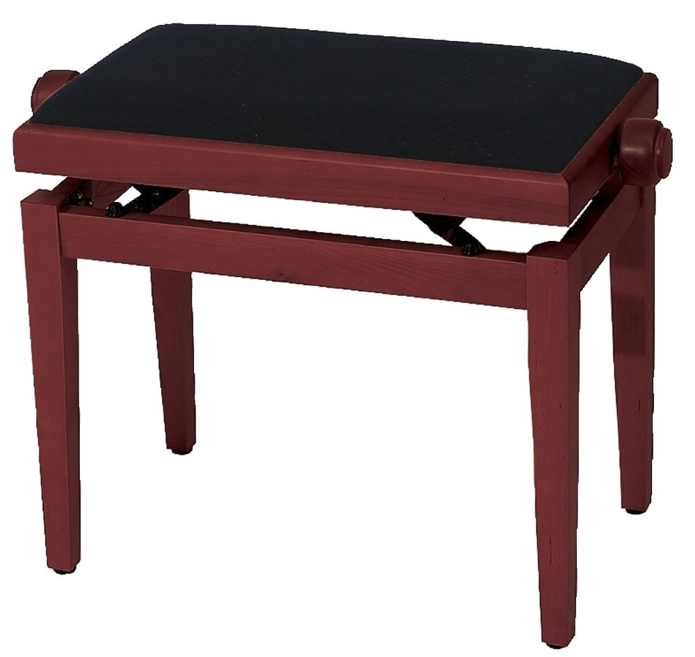 FX F900561 - Banquetas para piano, color cerezo mate, asiento negro