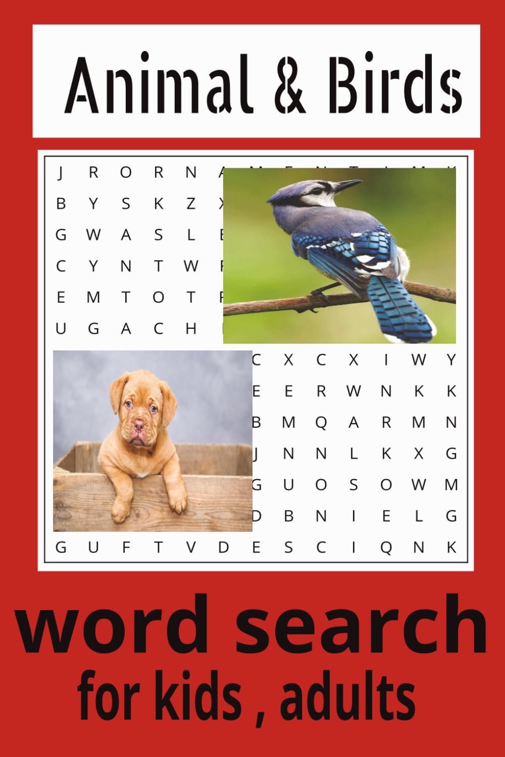Animals and Birds Word Search: Know animals and birds , find them in this perfect word search book ( For kids and adults)