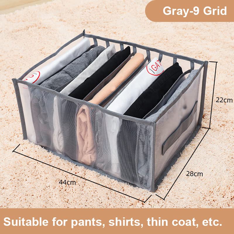 Organisateurs De Tiroir Pliables - 2 Boîtes Rangement Vêtements Grande Capacité