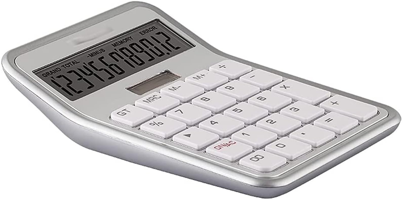 Calcolatrice per Ufficio Calcolatrice con Funzione Standard, Display LCD A 12 Cifre, Batteria Solare, Doppia Alimentazione Scuola