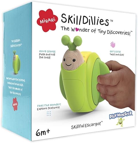 Mirari SkillDillies Caracol - La maravilla de los pequeños descubrimientos - Desarrolla habilidades motoras finas - A partir de 6 meses