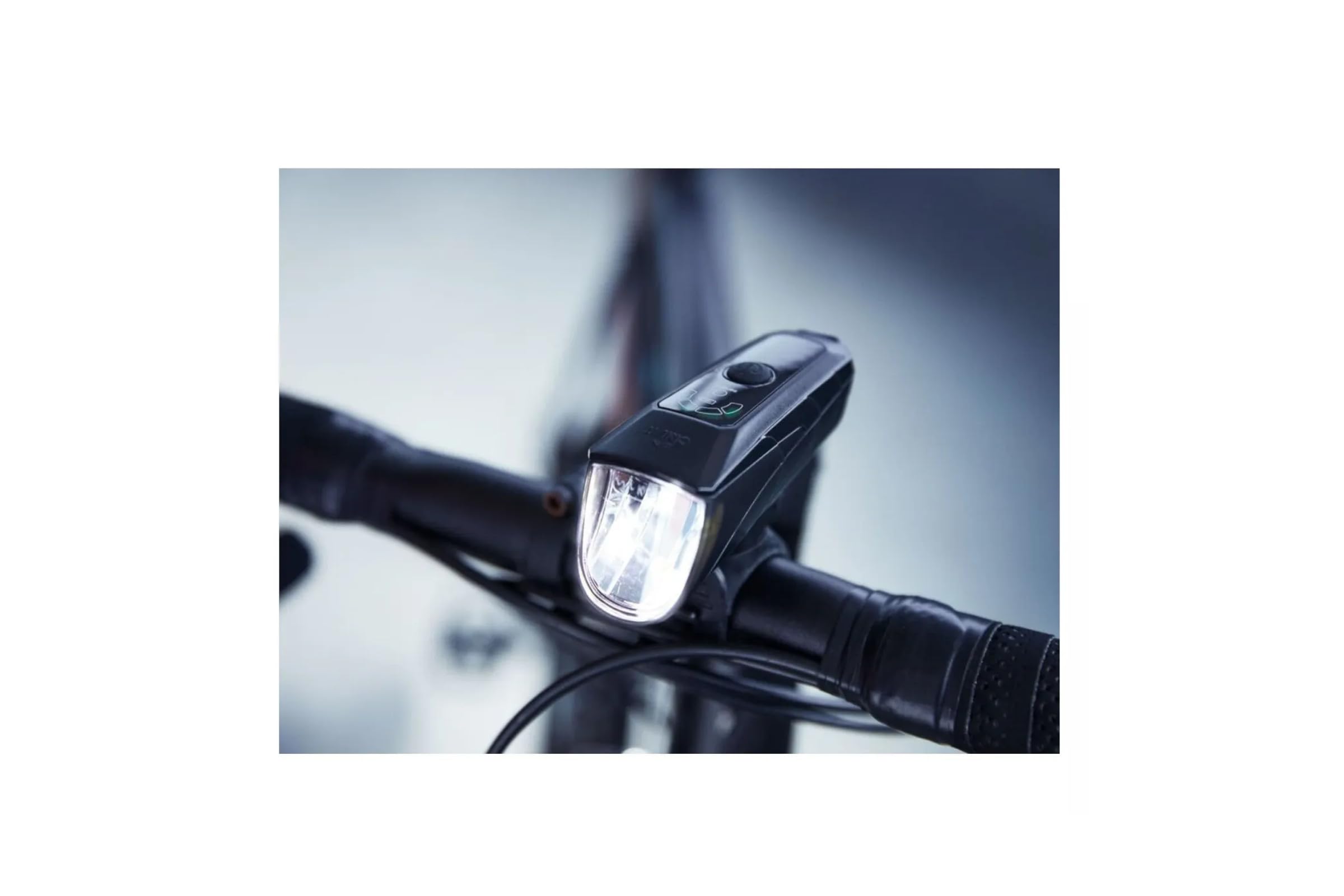 LED Fahrrad Leuchten Set mit USB-C Fahrradbeleuchtung Licht 15/30/70 Lux Automatische Lichtsteuerung Spritzwassergeschützt Passend für alle gängigen Fahrradtypen