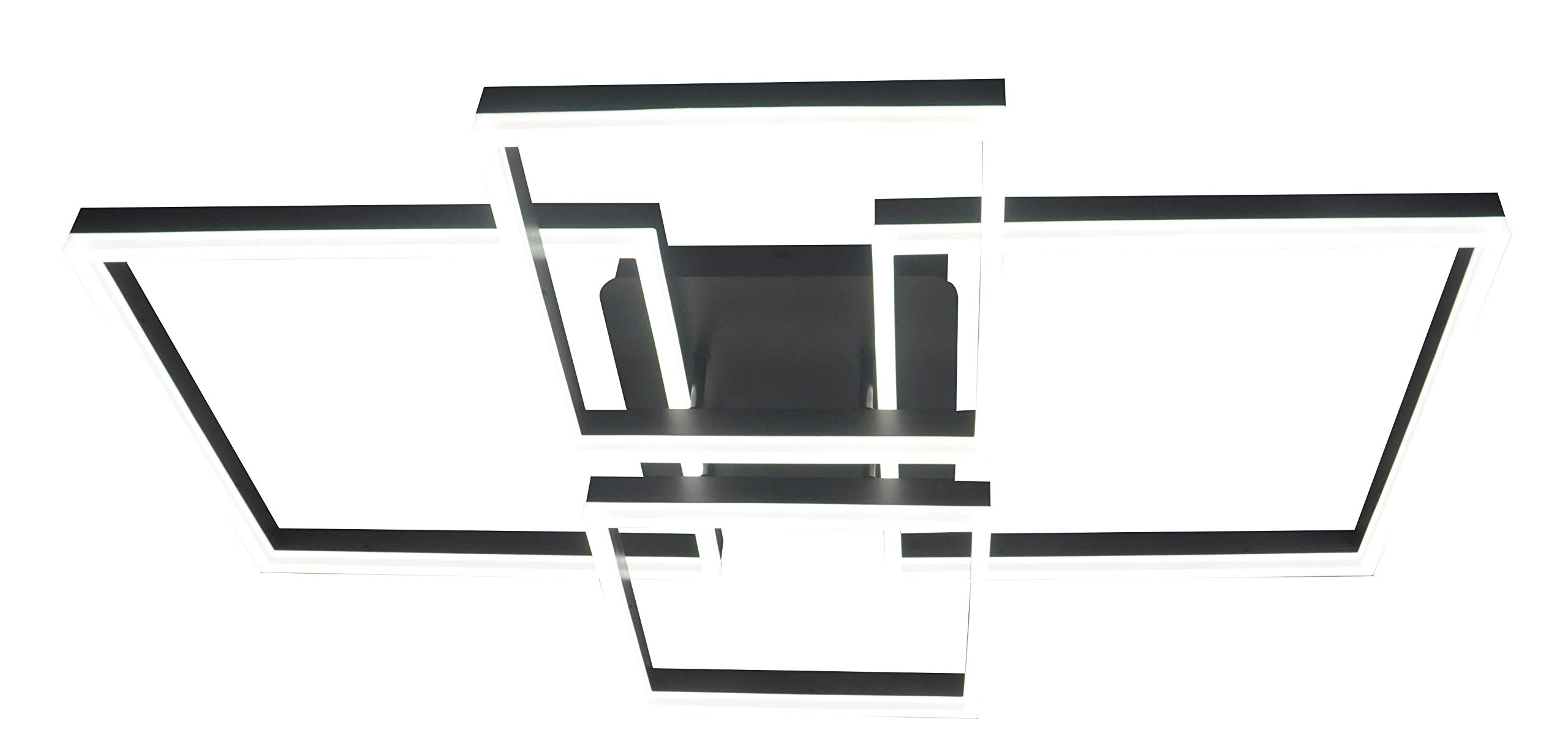 Ganeed Modern LED Ceiling Lights, 2+2 Squares Acrylic Flush Mount