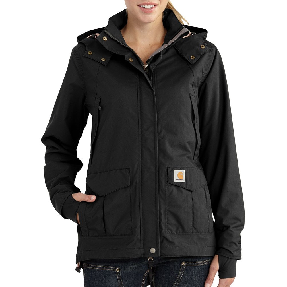 Carhartt Women's Storm Defender Relaxed Fit Heavyweight Jacket, Black, M
