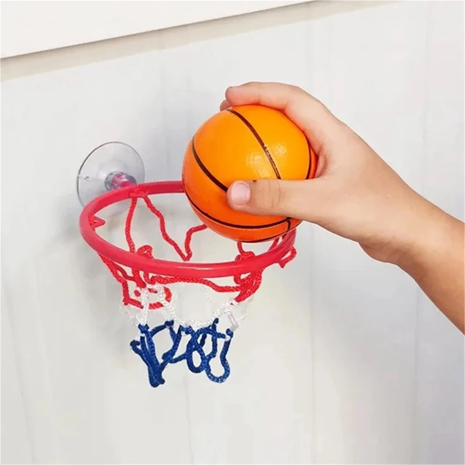 Canestro Basket da Muro Mini canestro da Basket Montato sulla Porta con Ventosa for Bambini, Cestino da Appendere alla Parete, Sport al Coperto, Kit for canestri con Palline e Dita