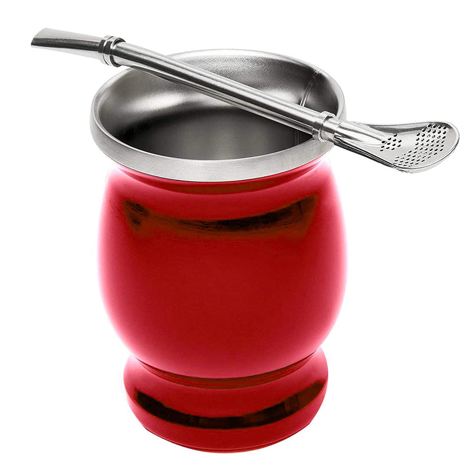 Amazon.co.jp: マテ茶カップ ステンレス製 アルゼンチン230ml