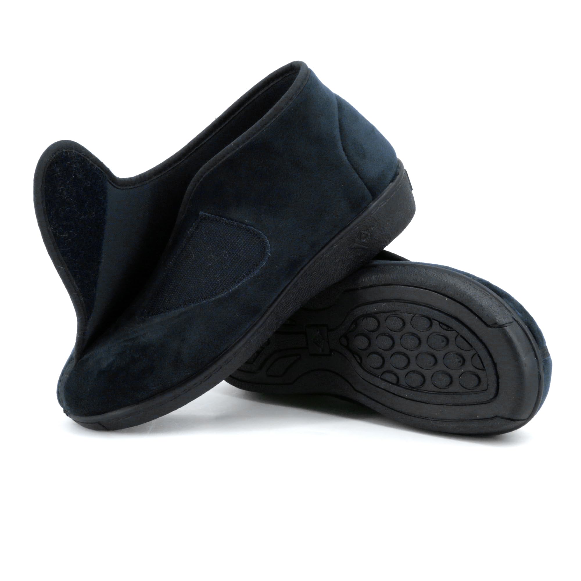 JOMIX Pantofole Donna Invernali Ciabatte Ortopediche con Chiusura a Strappo Scarpe Diabetiche da Casa Calde Regolabili per Anziani Piedi Gonfi