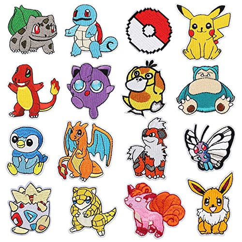 16 parches para planchar para adultos, niños, para coser o planchar, apliques para ropa, camiseta, vaqueros, sombrero, pantalones, bolsas Cover