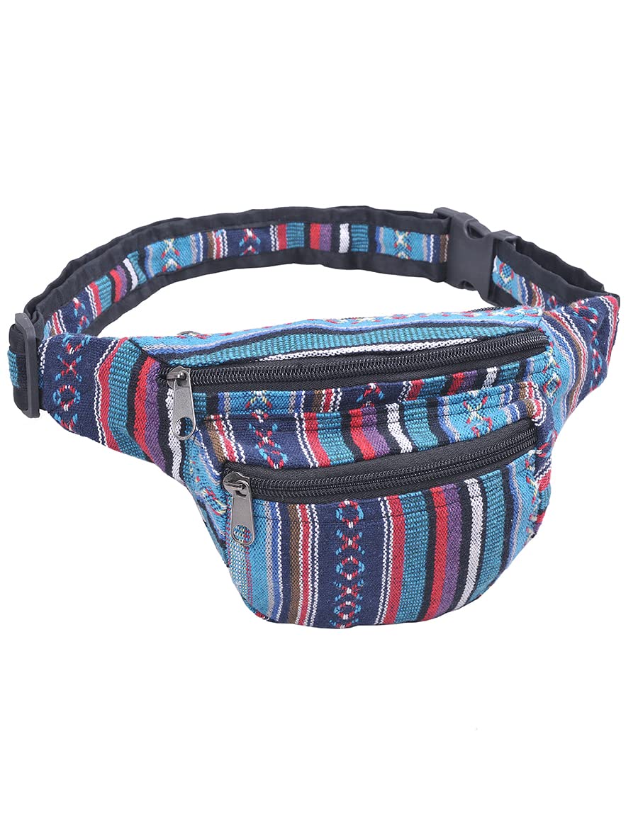 The Collection Royal Handmade Festival Waistpack Boho Hippie Waist Bag Hip Bum Running Belt Fanny Pack Travel Utility Belt Unisex