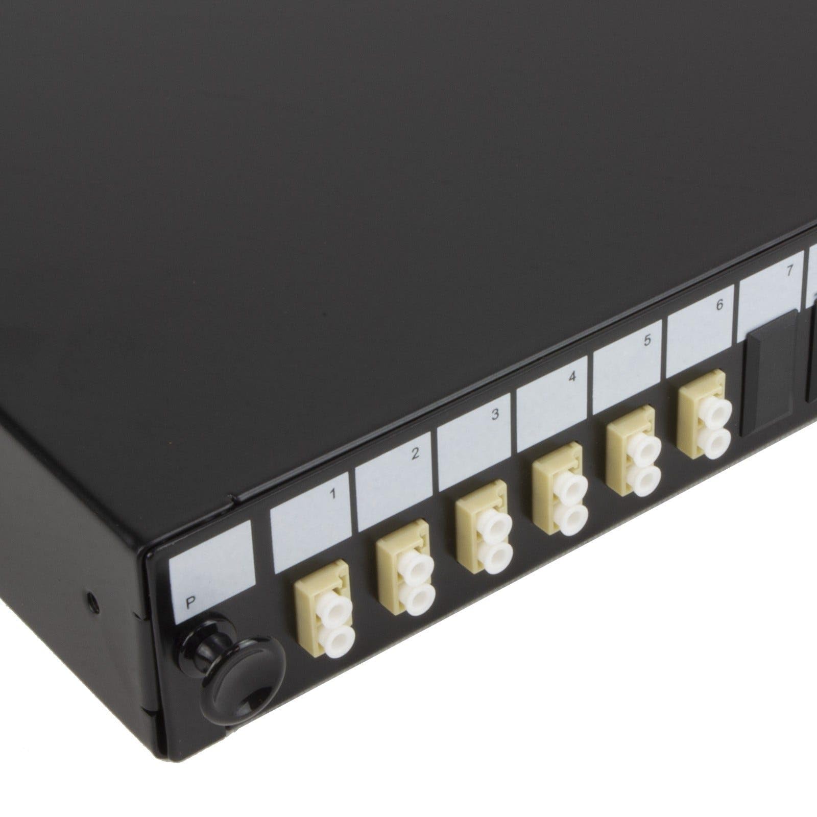 kenable Panneau de brassage fibre optique 24 ports + 6 adaptateurs LC duplex MM Modules 12 fibres
