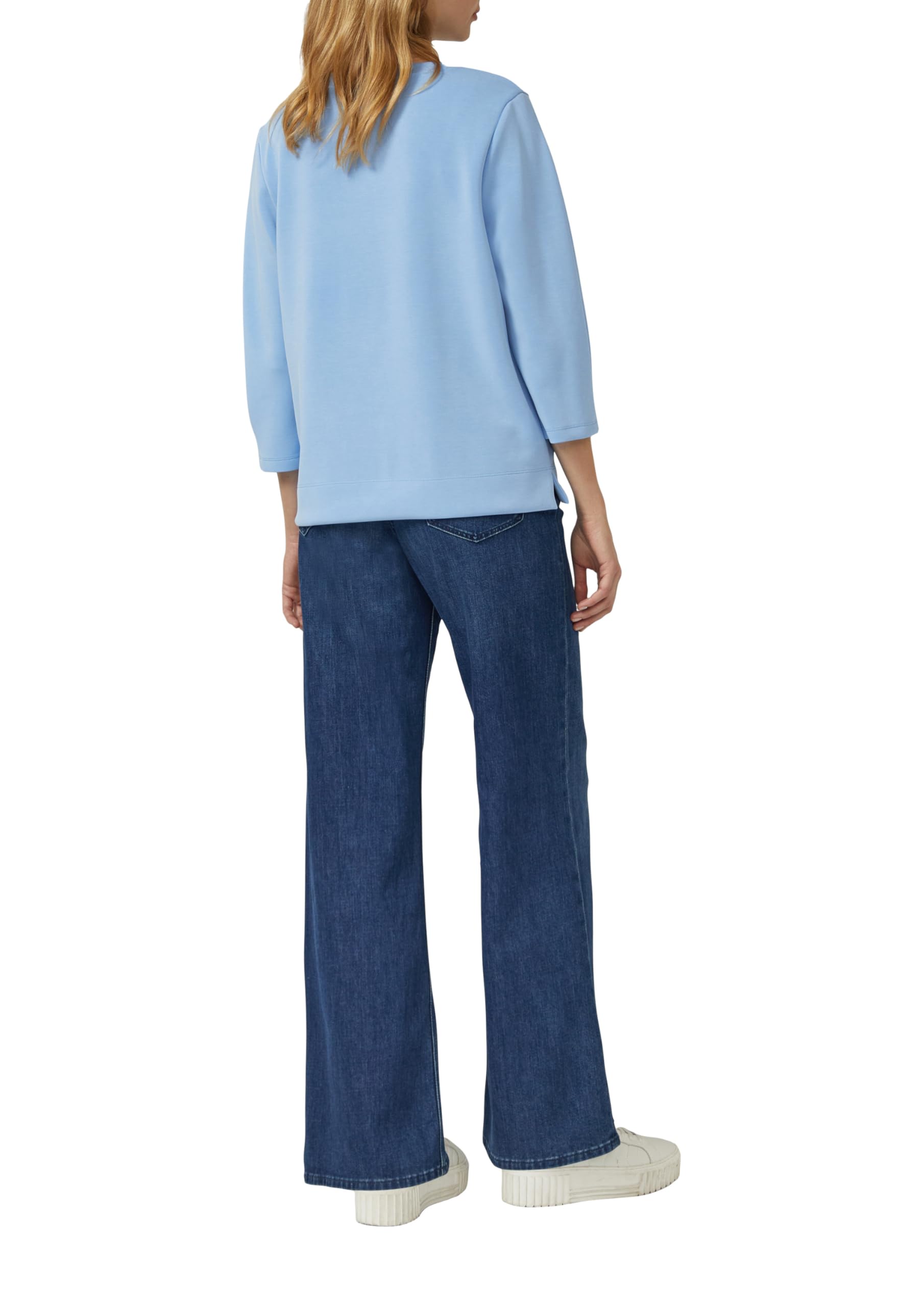 s.Oliver Sweatshirt aus Scuba mit 3/4-Arm