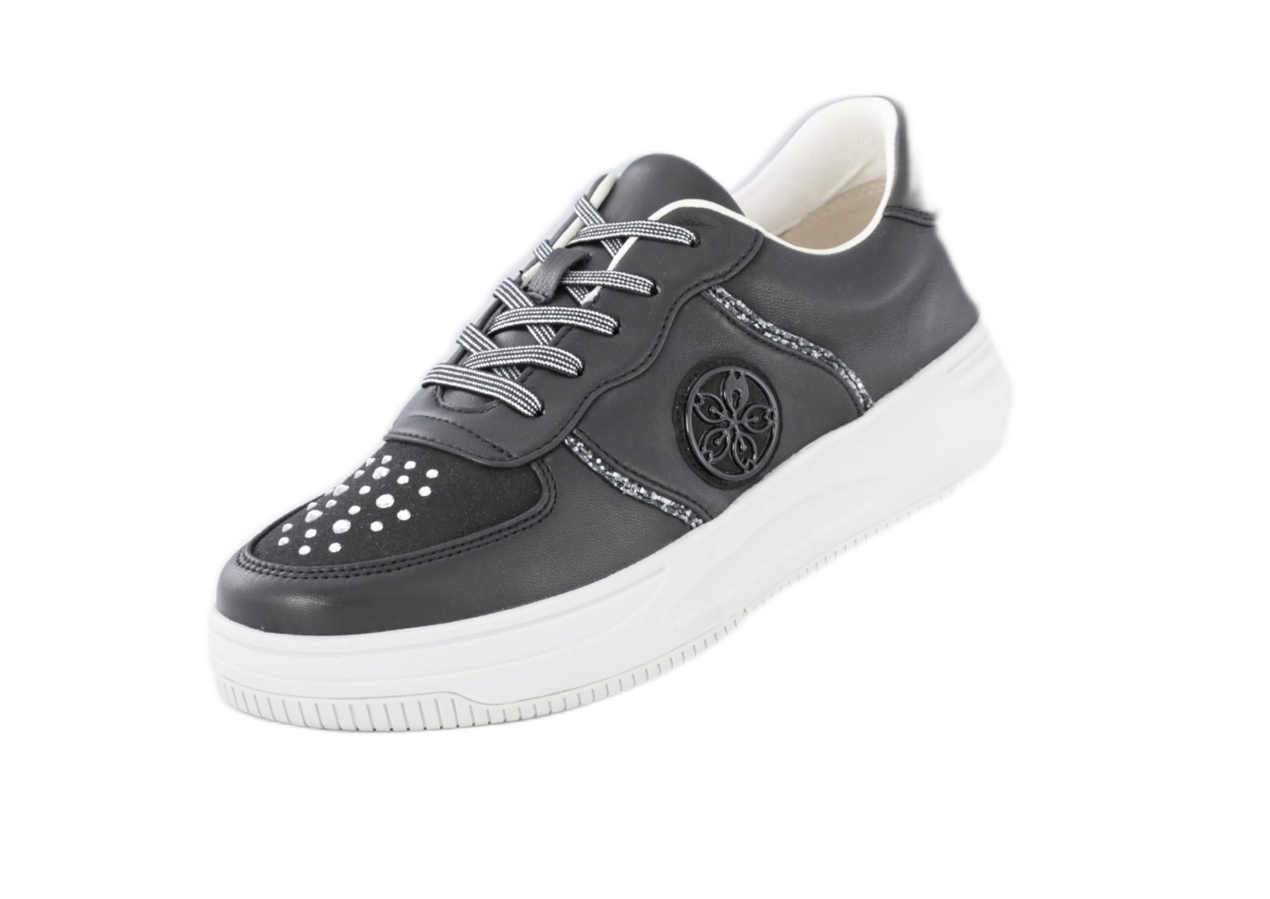 新品未使用【FIT JOY】履き心地ゆったりコート系スニーカー ホワイト24cm