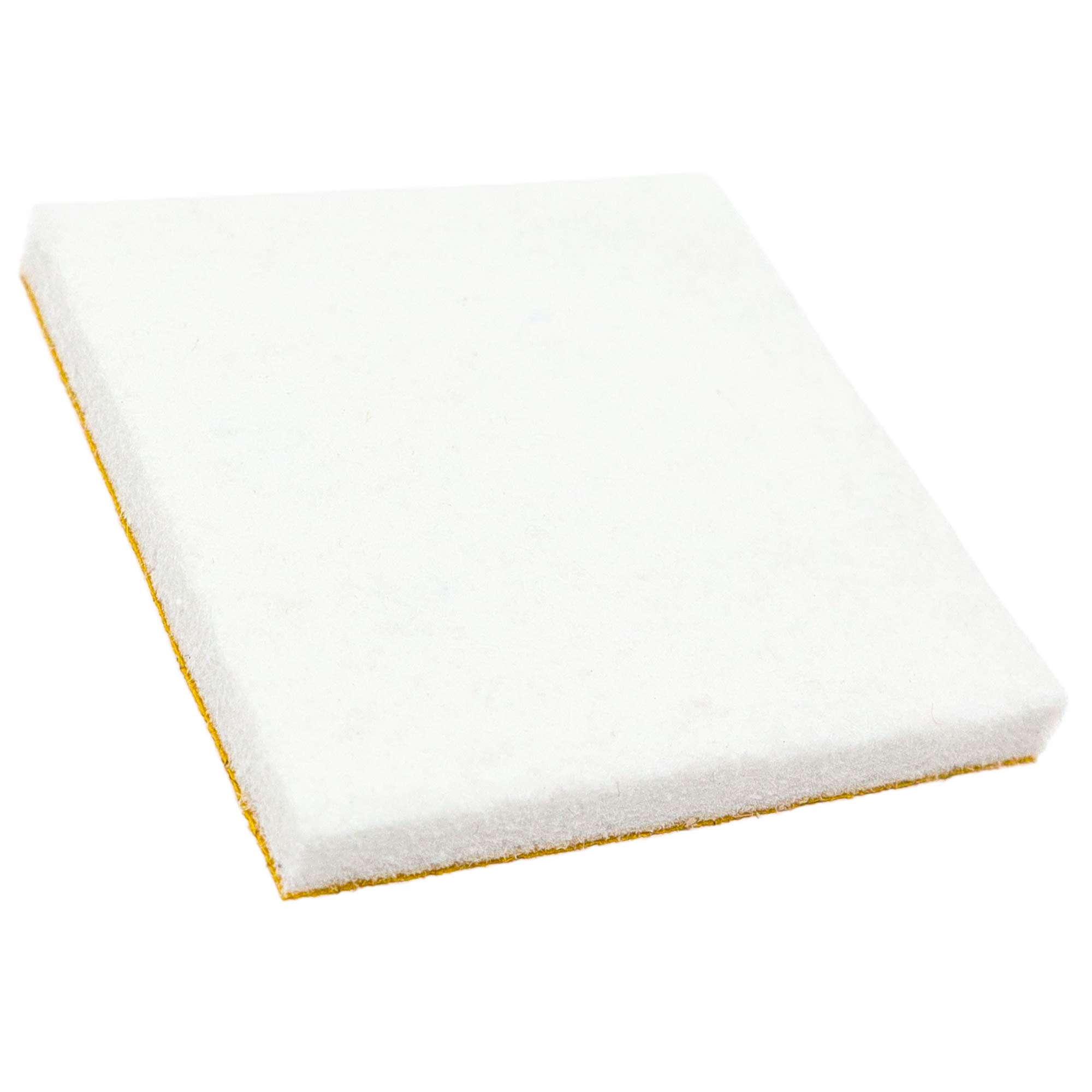 Adsamm® / 100 x Deslizadores de Fieltro autoadhesivos/Blanco / 45x45 mm/Cuadrado/Patines de Fieltro para Muebles de 5,5 mm de Grosor