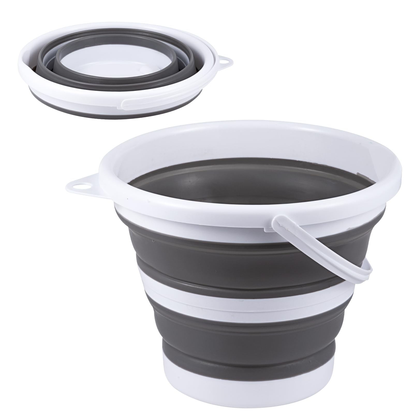 Secchio Pieghevole 5L - In PP+TPE Per Pulizia, Campeggio E Spiaggia | Leggero E Salvaspazio - Foto 6