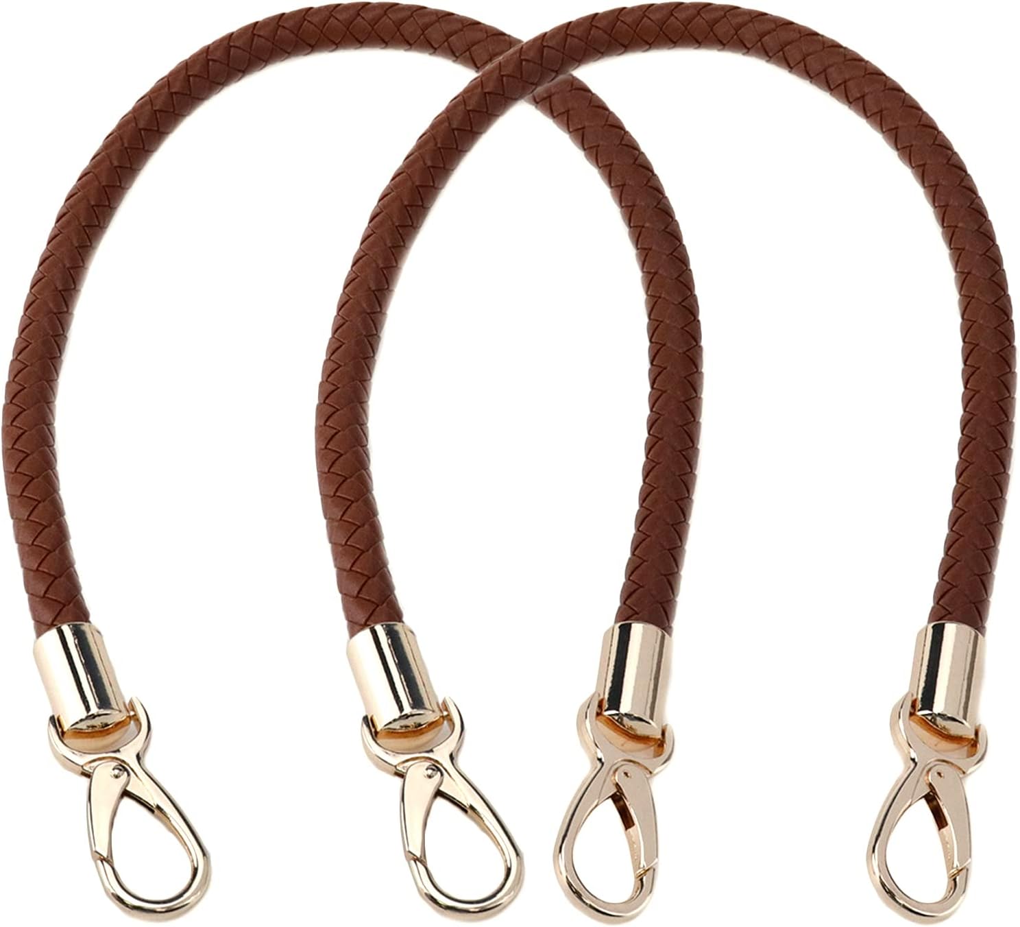 MY MIRONEY Handbag Shoulder Strap Replacement PU Leather Purse Straps Leather Braided Handbag Handles with Buckle