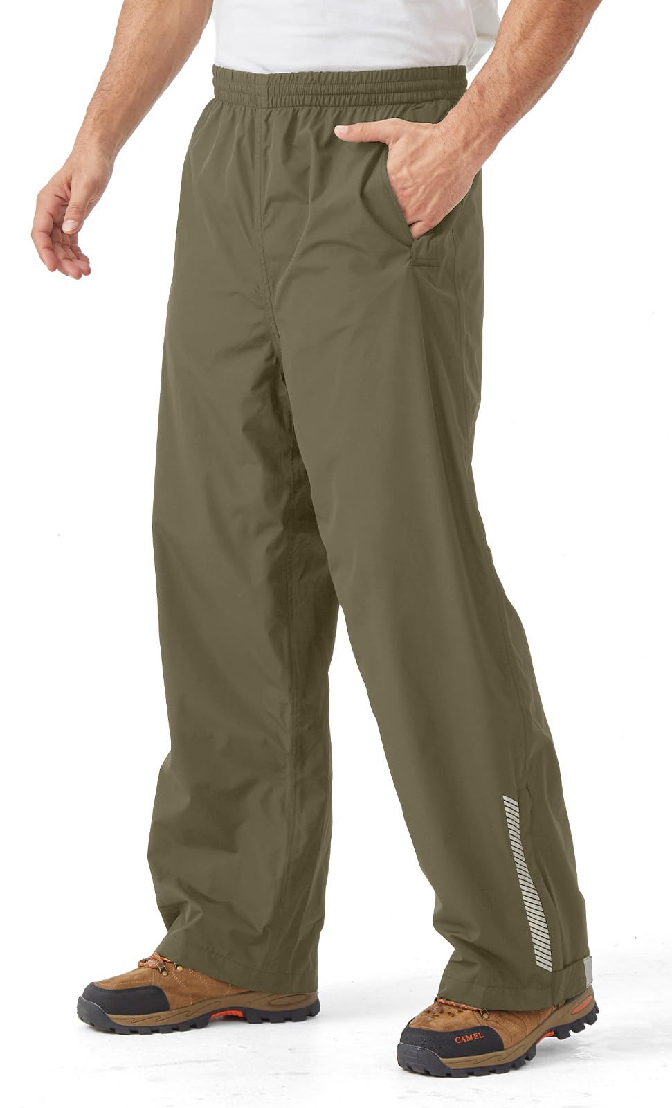 Men's Packable Rain Pants Waterproof Windproof Outdoor Rain Overpants for Hiking Fishing Daily Work-picture-45