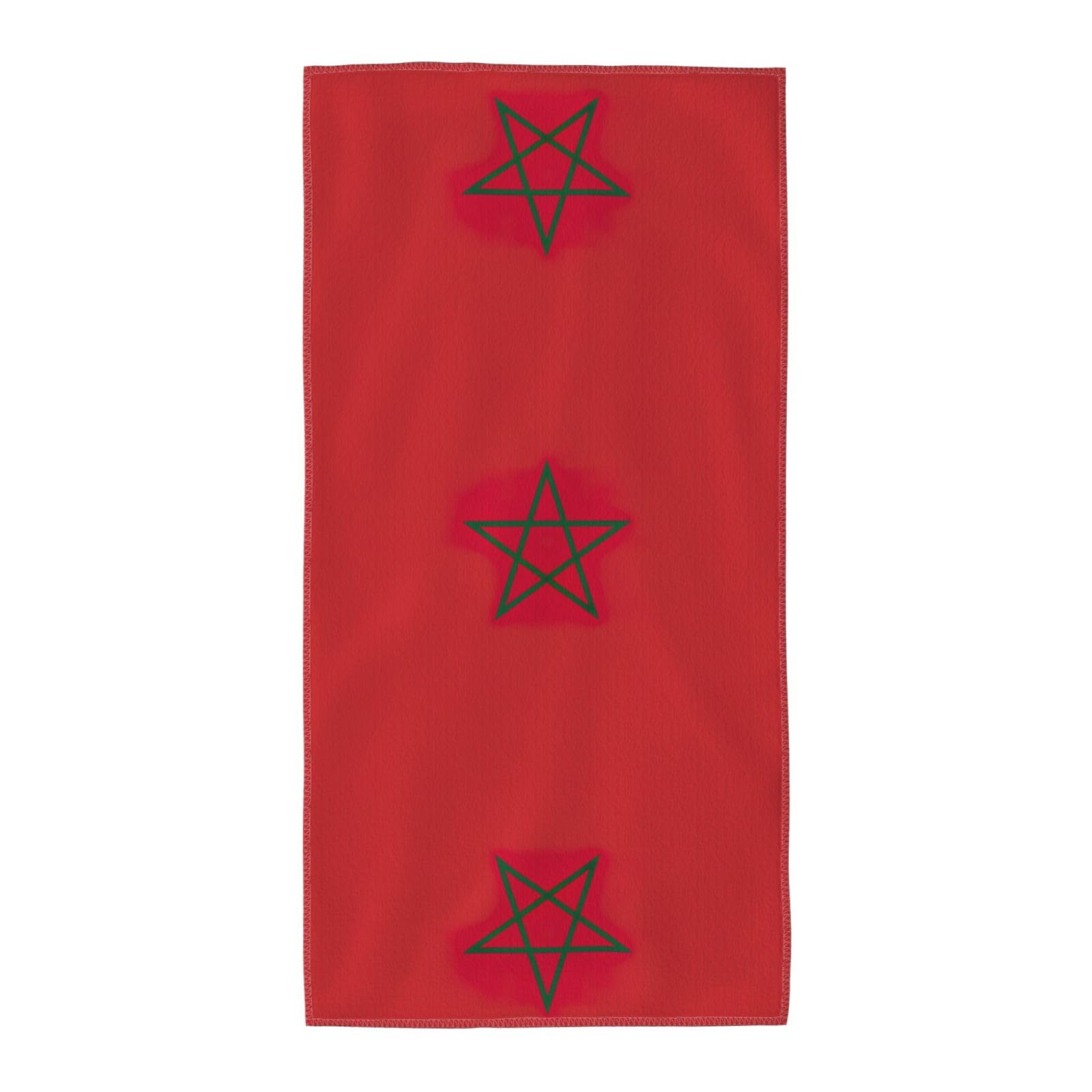 DIEzig Flag Of Morocco Fashion Printed Long Bath Towel For Pool Side Seaside Holiday