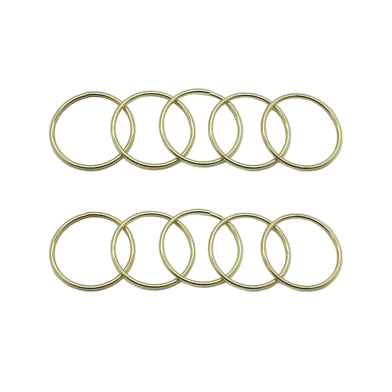 PEPRMROE 10 Pcs 2 inch Metal Hoop Ring Macrame Ring for Dream Catcher Crafts Decoration DIY Projects (2inch, Gold)