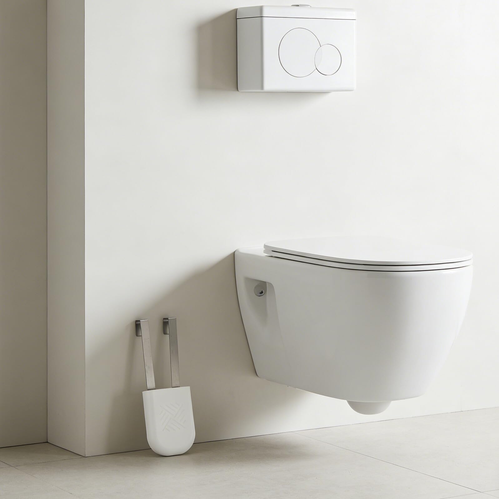 2 Stück-pack Toilettenspülkasten Halterungen für Reinigungstabletten Hängend mit Metallhaken Einfache Montage für Hotel Wohnung und Büro