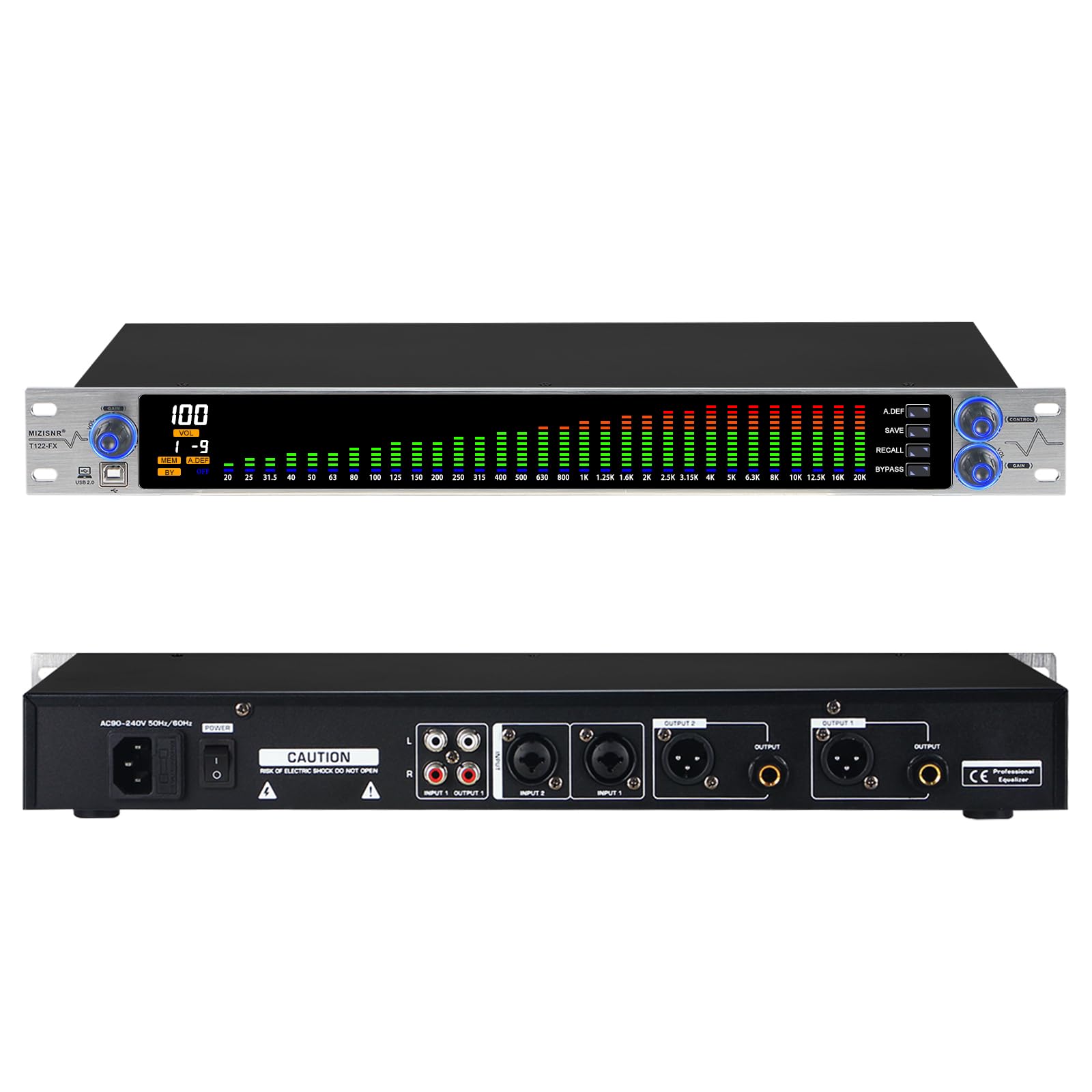 Amazon.com: MIZISNR Digital Equalizer for Home Stereo Audio System