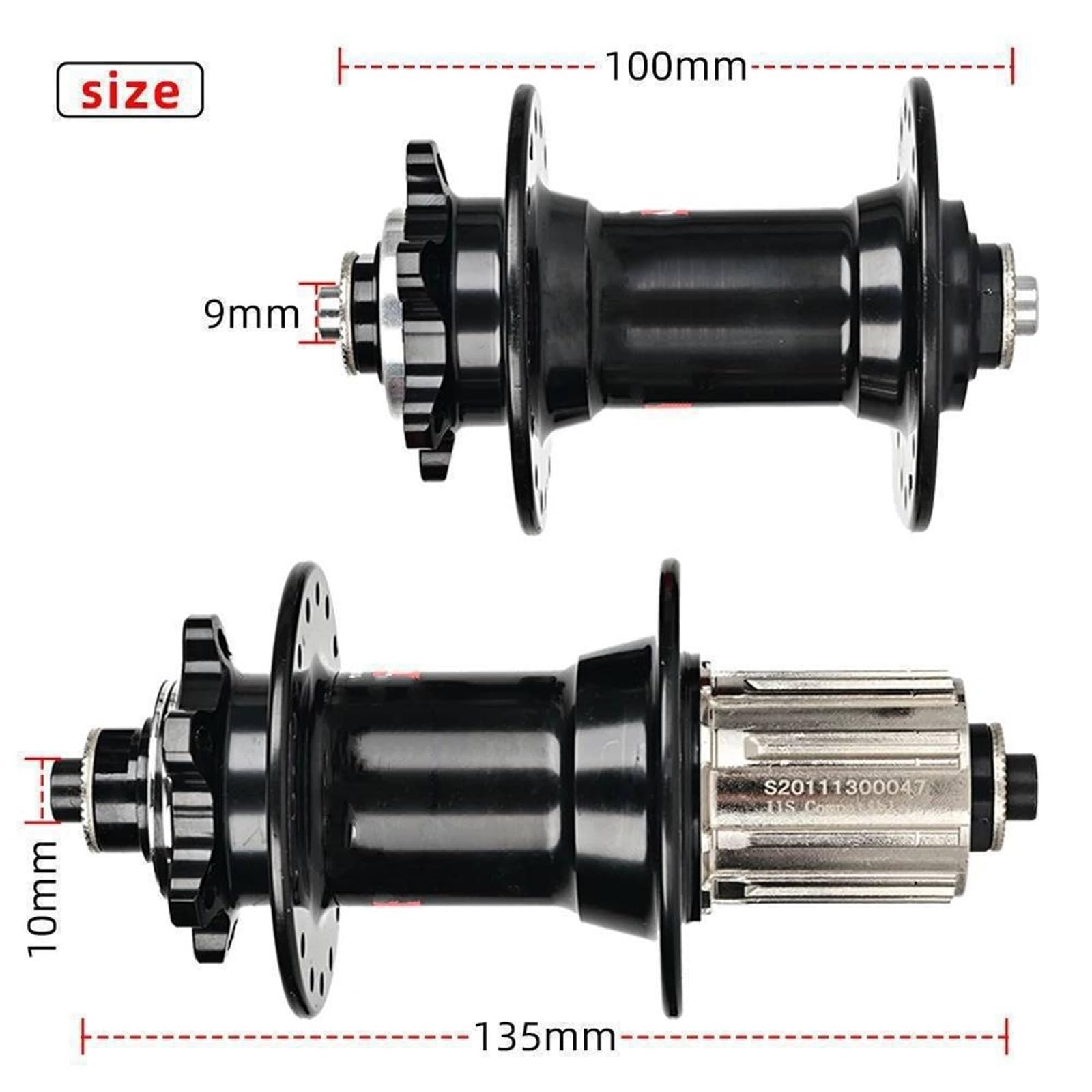 Mozzo D041SB D042SB MTB Mozzo for Bicicletta Anteriore Posteriore a sgancio rapido Boost Mozzo for Bici Foro Cuscinetto 28 32 36 for 8 9 10 11 12 velocità