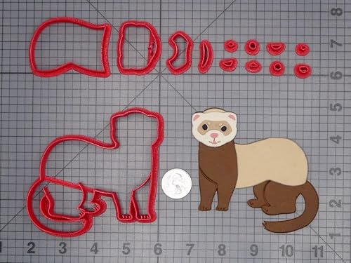 Miniatura 2 de Ferret Body 266-H839 Juego de cortador de galletas