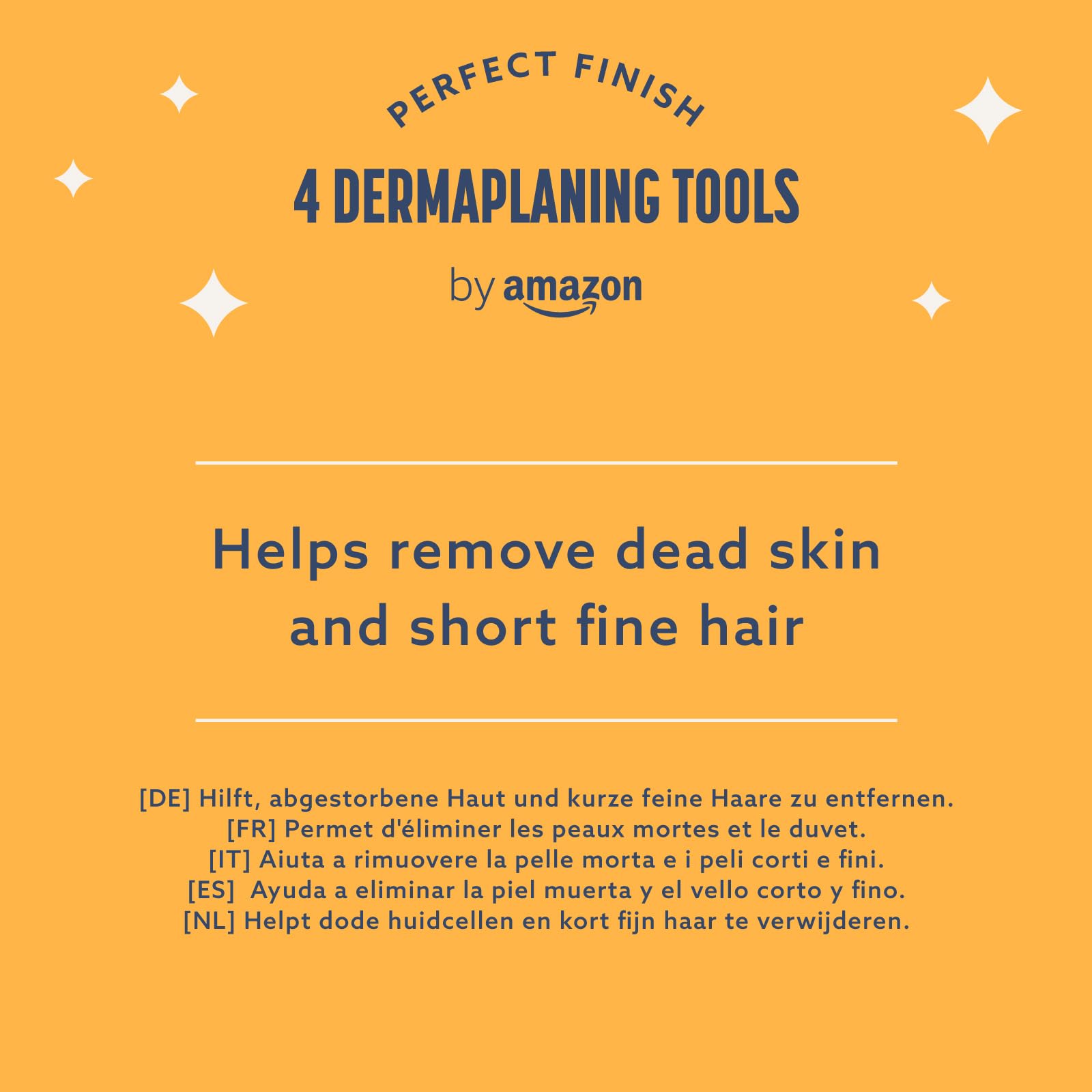 By Amazon Dermaplane - Rasoio per sopracciglia (confezione da 4)