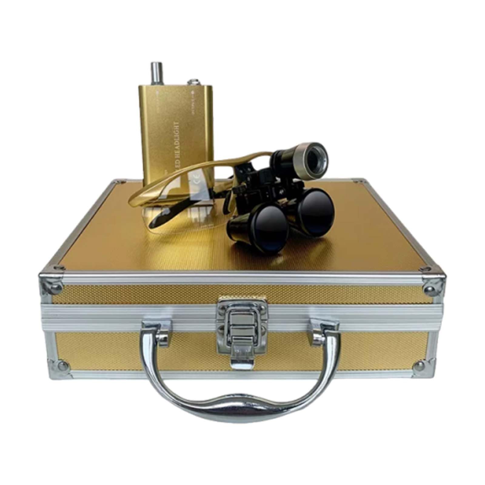 Lupa de 3,5 x 420 mm,de Ajuste de Dos Vías Gafas Mde Lupa Binocular,utilizada en ortopedia, microcirugía, cirugía, cirugía oral, lupas binoculares.
