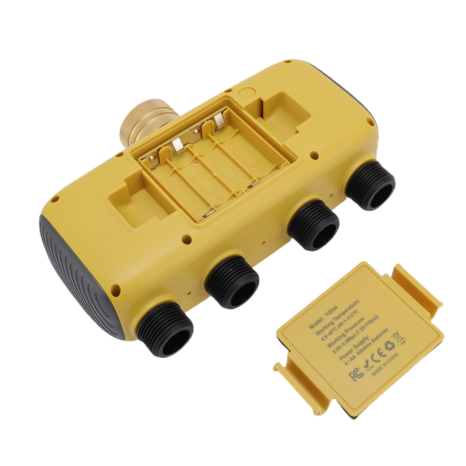 Pssopp Timer Irrigatore, di Irrigazione Automatico Impermeabile IPX5 con Display LCD, Rubinetto da 3 4 a 1 2 Pollici, Programmazione 1 12H o 30D per Irrigazione a Goccia del Prato Giardino