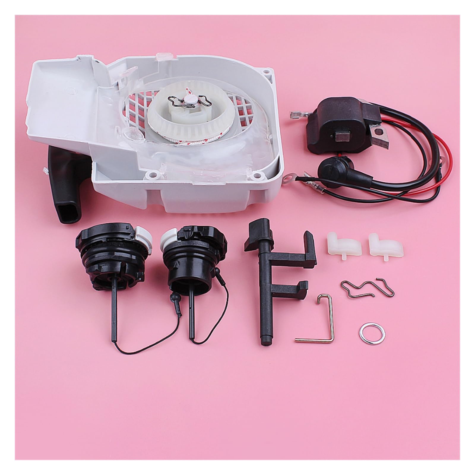 Tapa de Tanque de Aceite de Combustible de Bobina de Encendido de Arranque for Stihl MS250 025 MS230 023 MS210 021 Pieza de Repuesto de Motosierra de Eje de Interruptor
