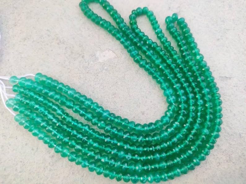 Onyx vert naturel 5mm perles rondes pour fabriquer un cadeau de bijoux unique