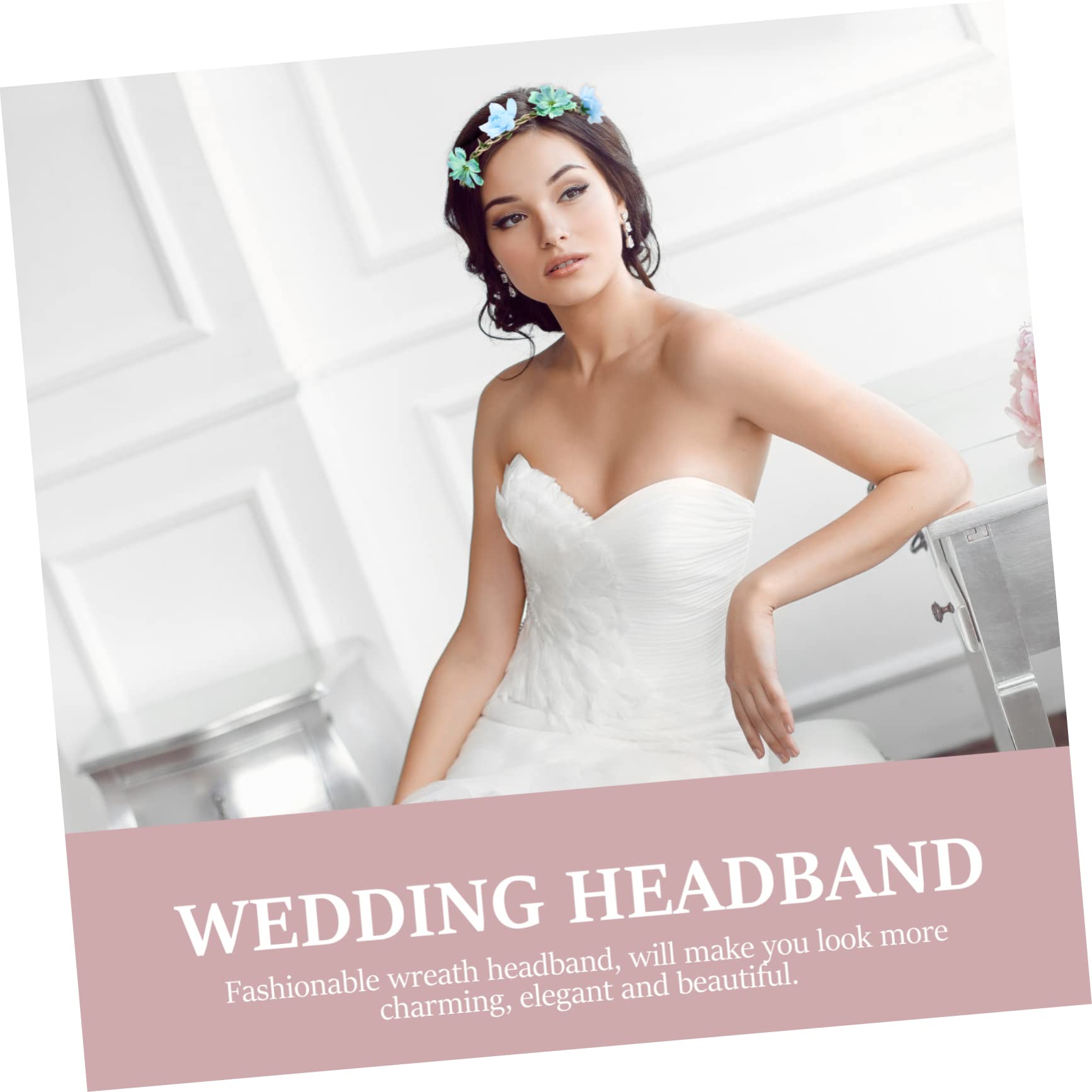30stücke Teiliges Blumenkranz Haarschmuck Für Hochzeiten Festivals Fotografie Elastisches Und Hautfreundliches Design Mit Realistischen Farben Und Lebensechten Blumen Für Damen