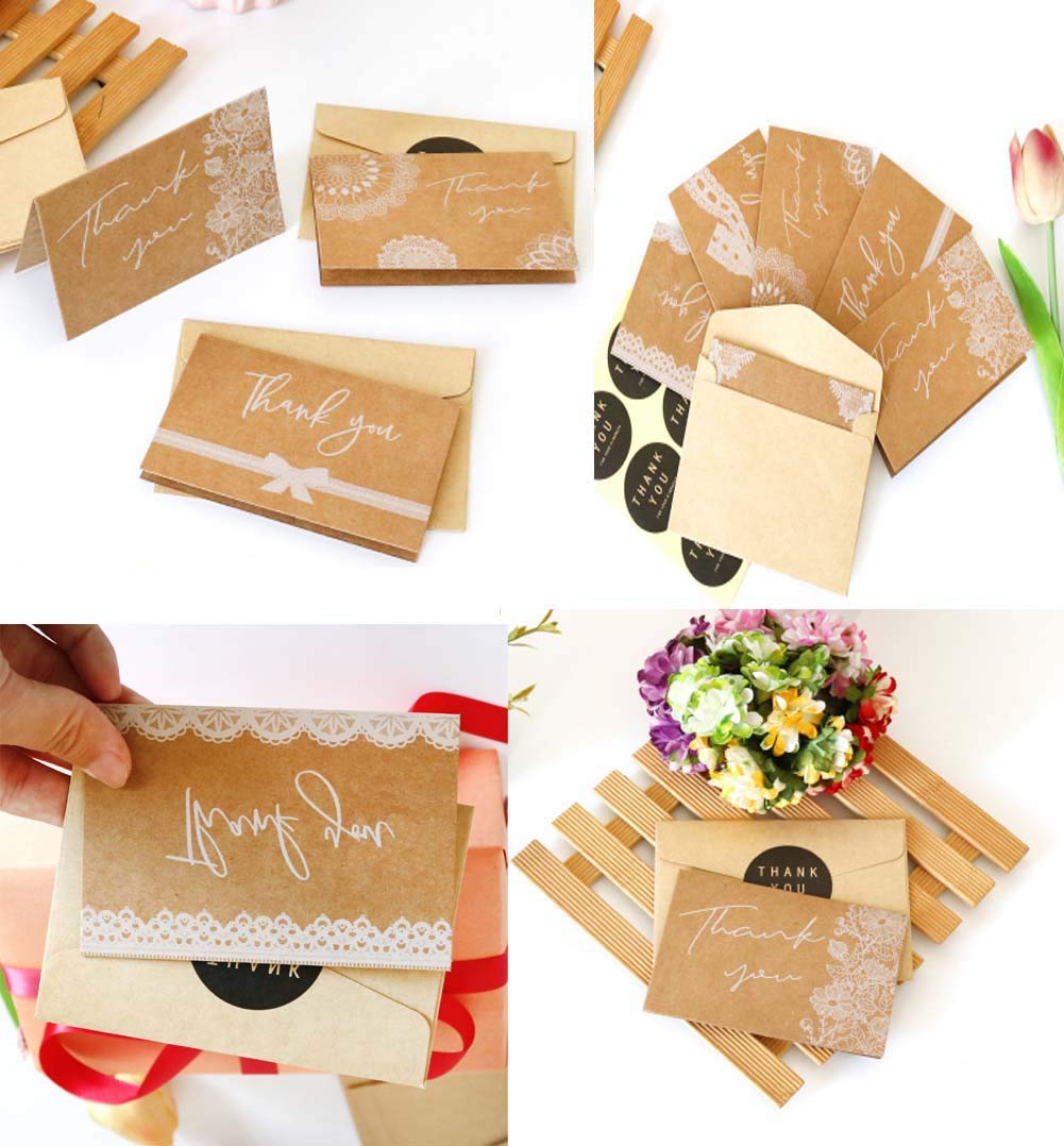 Dankeskarten-Set Mit Umschlägen, 12 Stück – Aquarell-Design, 10x15 Cm, Für Hochzeit & Babyparty