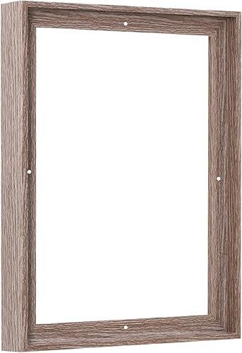 Marco flotante de 11 x 14 pulgadas para pinturas en lienzo de profundidad de 1-12 (1.5) pulgadas, impresiones en lienzo, paneles de lienzo de