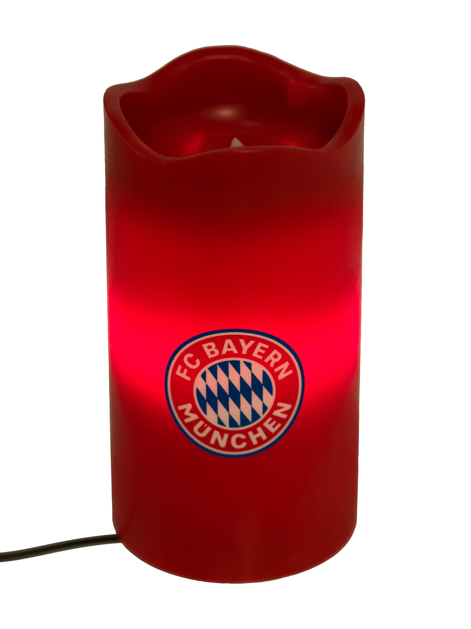 FC Bayern München Bougie LED avec fonction lumineuse rouge
