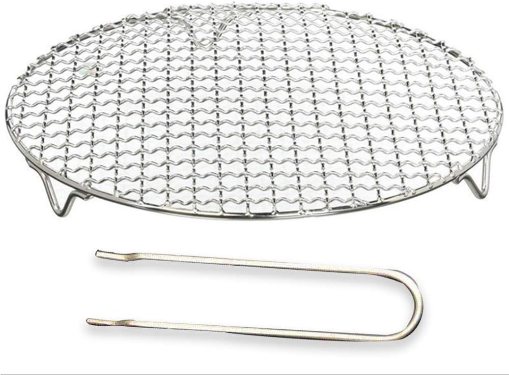 OUKEYI Round Barbecue Wire Rack Dia 8.5" MultiPurpose Grill Cooling