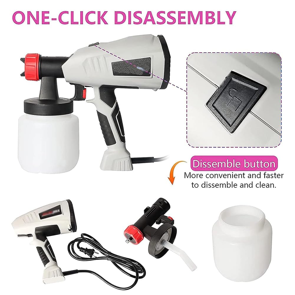 Kit de aerógrafo para decoración de Chocolate, aerógrafo para Pasteles de 600 W con Boquilla rociadora y 3 Patrones de rociado, máquina multifunción de Chorro de Arena para Hornear