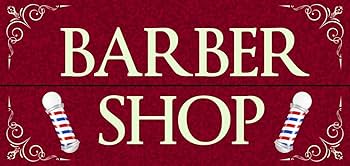 理容店看板くるくる看板　バーバーポール 木製看板40】BARBER バーバー☆ポスター美容院サインポール理容