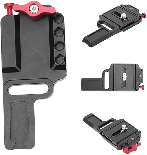 Miniatura 2 de Placa de liberación rápida, estabilizador portátil de cámara de metal completo, placa de liberación rápida, placa de montaje de disparo, accesorio