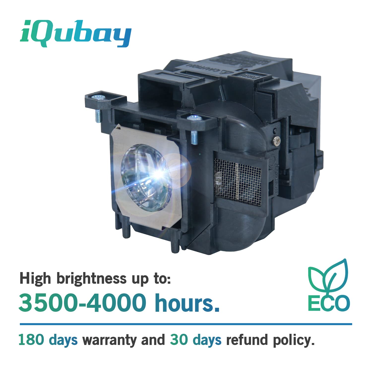 iQubay ELP78 / V13H010L78 Replacement Projector Lamp for Epson Elplp78 EX7230 EX5220 EX7235 VS230 VS335W PowerLite Home Cinema 2045 2040 1040 730HD 740HD 725HD EX3220 EX6220 X27 EX32407 with Housing