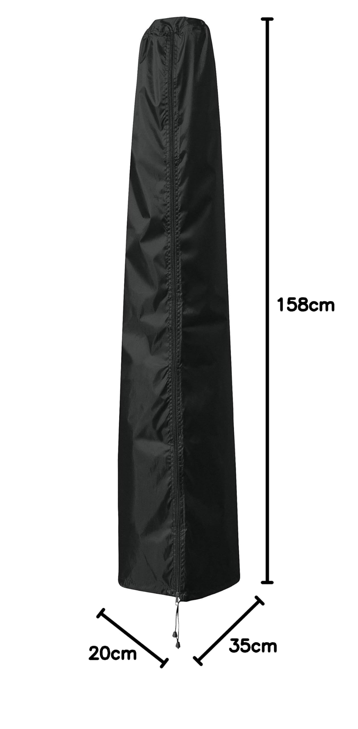 B.PRIME - Telo protettivo per ombrelloni < 250 cm - Impermeabile traspirante e stabilizzato contro i raggi UV - Copertura di qualità premium - Telone in tessuto Oxford in poliestere 210D