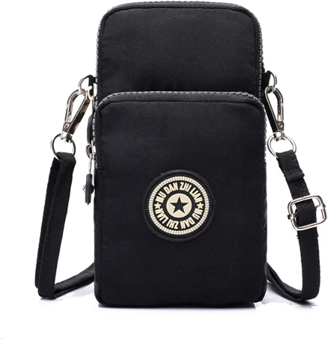 Fashion Sports Shoulder Bag Mini Wrist Purse Armband Bag Universal Phone Holder Pouch Case for iPhone/Samsung/LG/Moto/Black Berry/Sony/HTC/Nexus/Nokia/Lumia/Huawei and So on(Black-2)