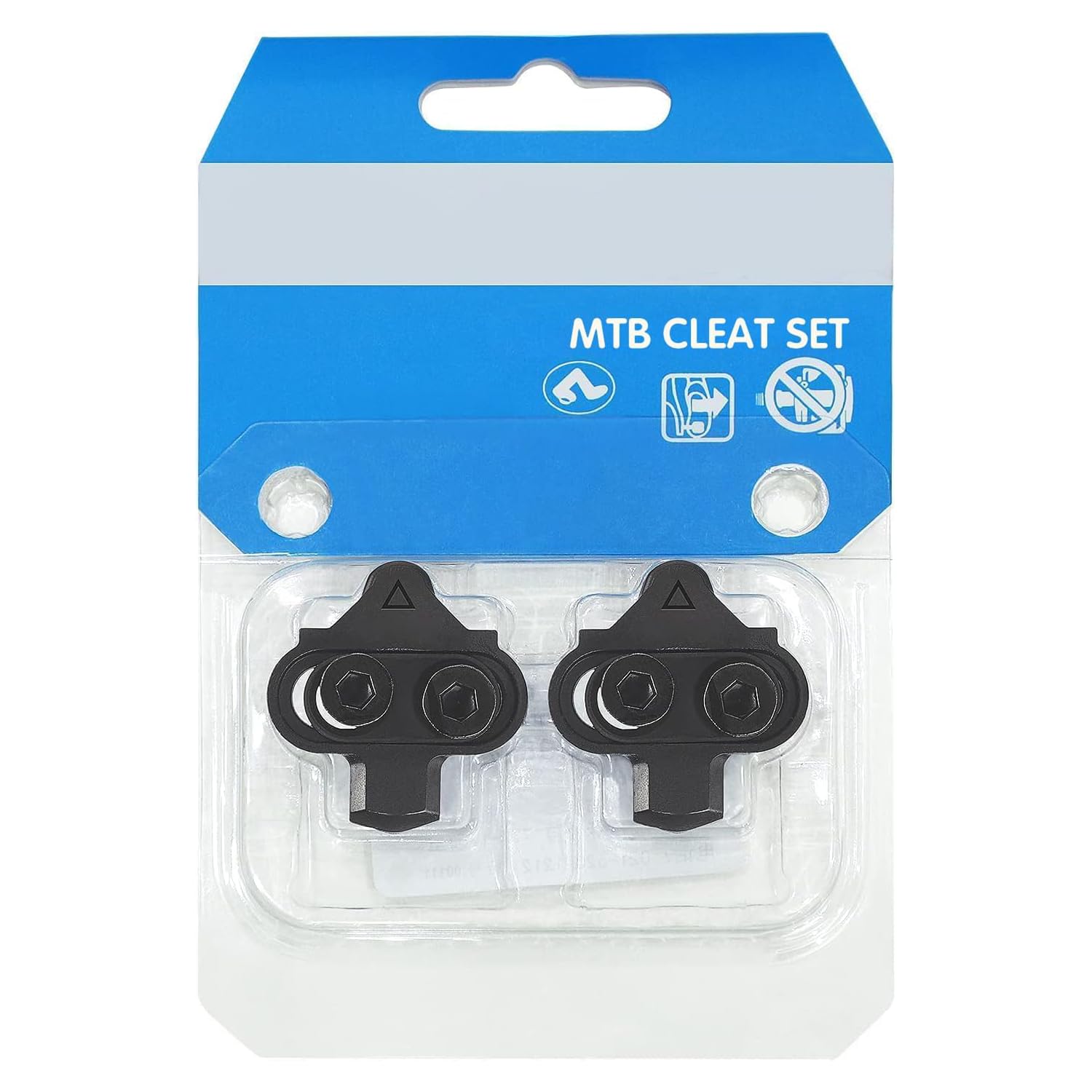 NAACOO Bike Cleats Compatible with Shimano SPD SM-SH51 Cleats - Spin Peloton Indoor Cycling Clips & Mountain MTB Bike Bicycle Cleat Set…