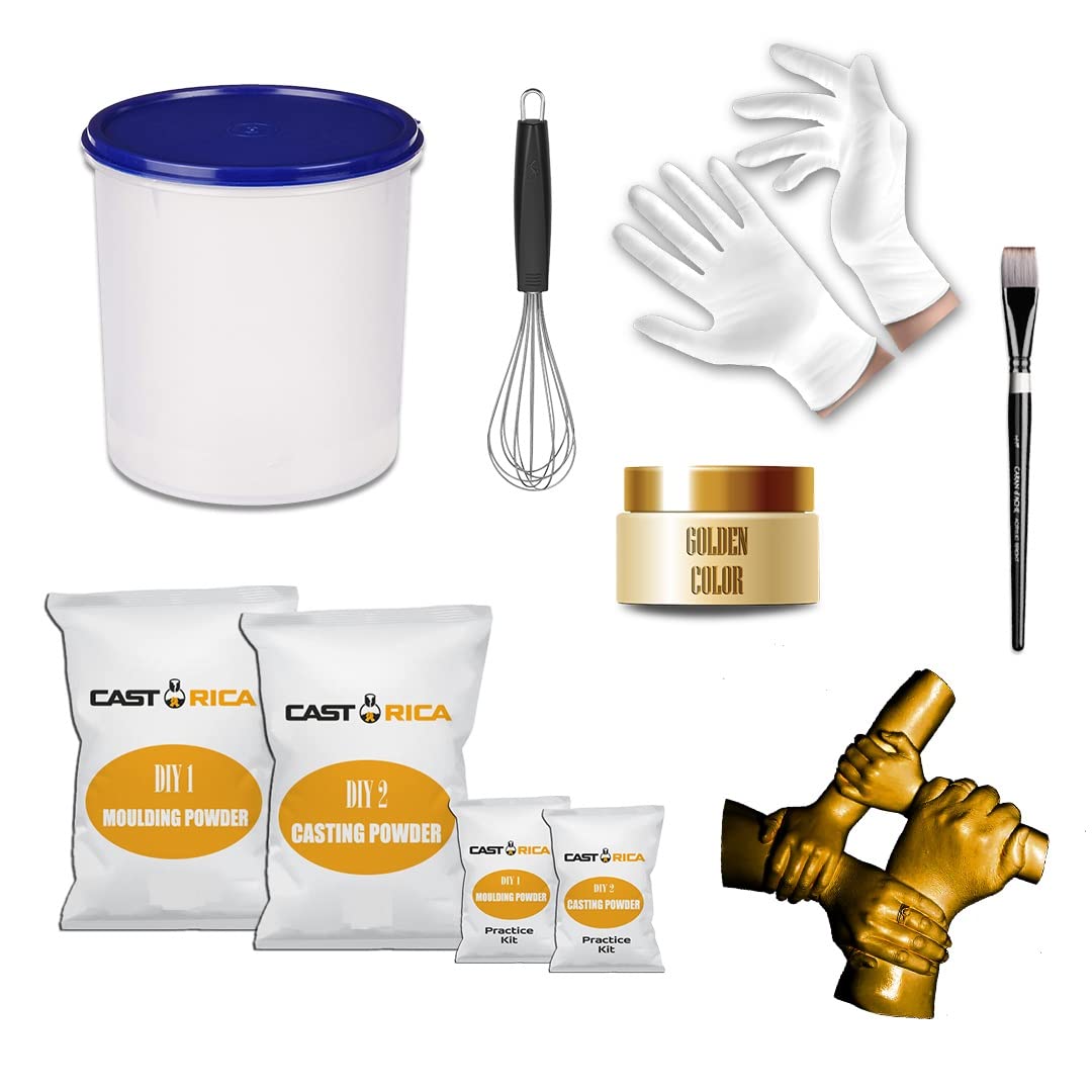 Hand Casting Kit � Family Casting Kit - Casting Kit for Hand Casting - Family Casting Kit - Kit for Family Hand & Foot Mold (Molding Powder 1200 gm, Casting Powder 3kg)-image-32