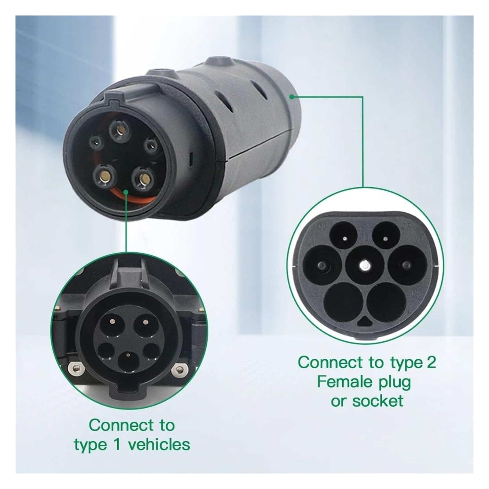 Amazon | IEC 62196 タイプ2からJ1772 タイプ1車両側電気自動車充電32A